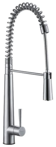 Alfi Brand AB2039 Solid Stainless Steel Commercial Spring Kitchen Faucet