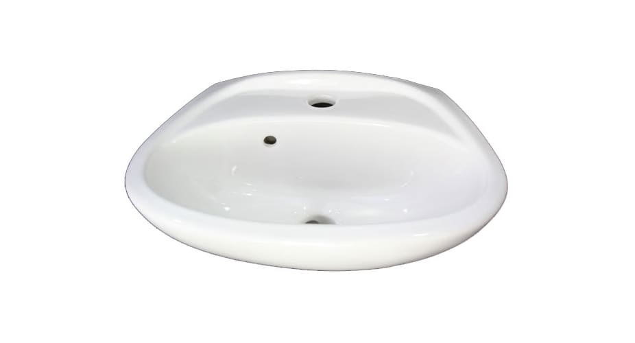 ALFI brand AB106 Porcelain Wall Mount Bathroom Basin