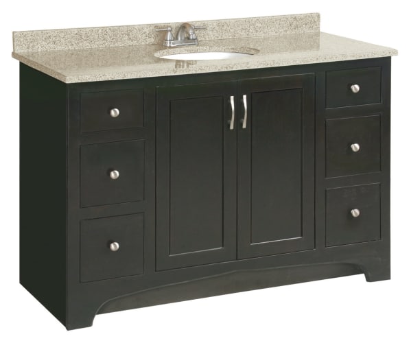 Design House 539627 Espresso Vanity 48 Wood Vanity Cabinet from the Ventura Collection