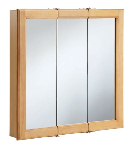 Design House 541714 Maple Belmont 30 Framed Triple Door Mirrored Medicine Cabinet from the Belmont Collection 541714