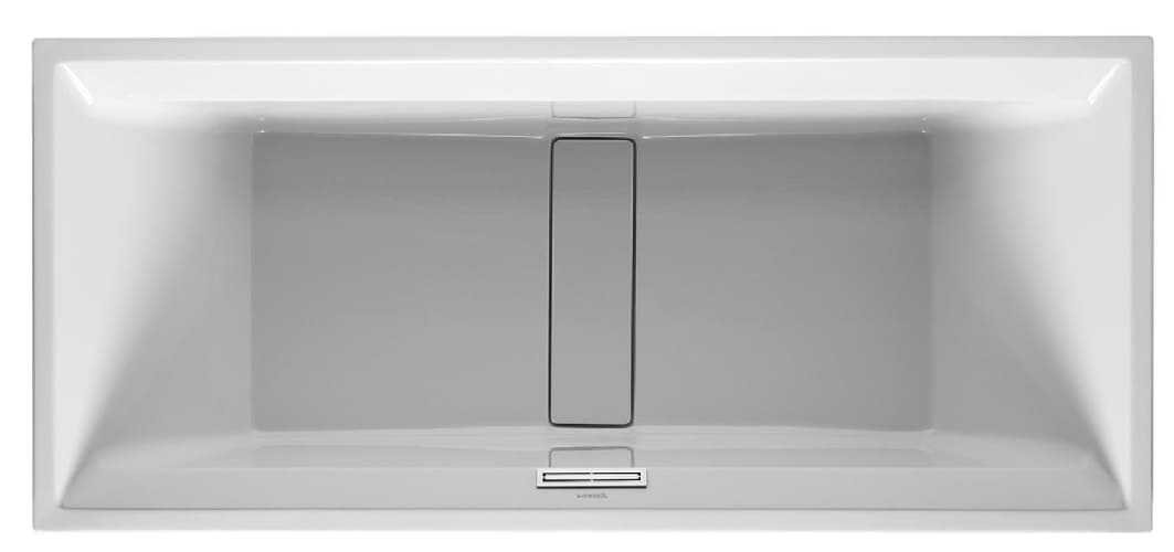 Duravit 710076-00-3-46-1090 2nd Floor Built-In Rectangle Bathtub - Combination Air/Jet Whirlsystem with Remote