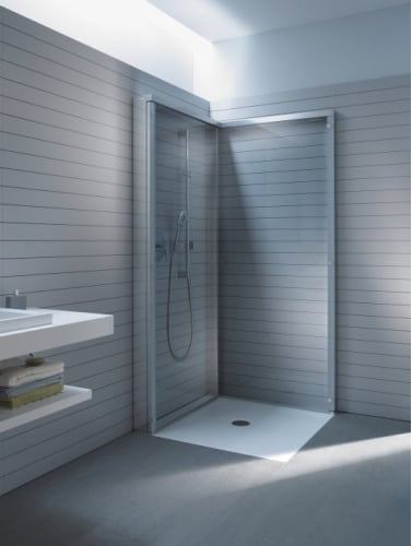 Duravit 770001000000000 White Alpine OpenSpace OpenSpace Shower Wall 31 1/2 W x 80 3/4 H for Left Installations, with Clear Glass