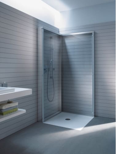Duravit 770001000010000 White Alpine OpenSpace OpenSpace Shower Wall 31 1/2 W x 80 3/4 H for Right Installations, with Clear Glass
