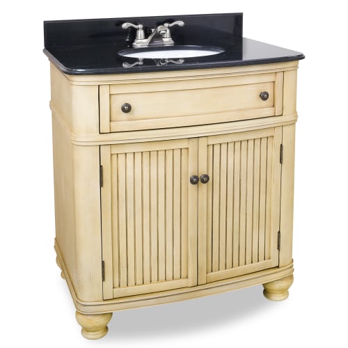 Elements Compton Buttercream Vanity with Preassembled Top and Bowl