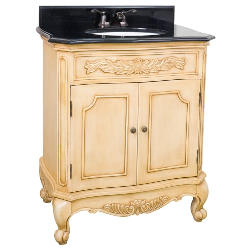 Elements Clairemont Buttercream Vanity with Preassembled Top and Bowl