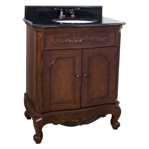 Elements Clairemont Nutmeg Vanity with Preassembled Top and Bowl