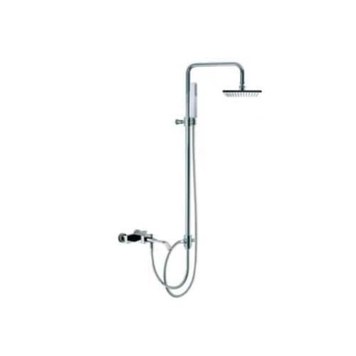  Fima by Nameeks S3464/2CR Chrome Bio Wall Mounted Tub/Shower Mixer With Rainhead And Hand Shower Set from the Bio Series S3464/2 