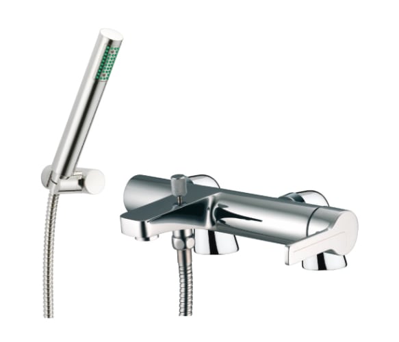 Fima by Nameeks S3534/5CR Chrome Matrix Deck Mounted Tub Mixer With Hand Shower Set from the Matrix Series S3534/5