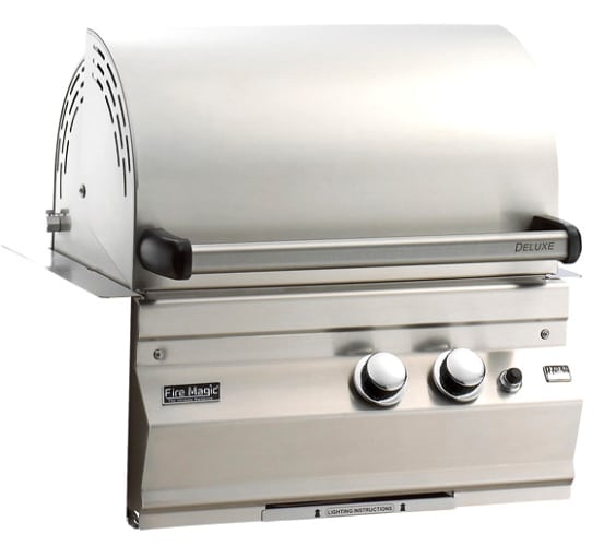 FireMagic 11-S0S0N-0 Stainless Steel Legacy Deluxe Legacy Gourmet Island Built In Grill with Stainless Steel Burners and Natural Gas (23
