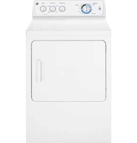 GE GTDL210EDWW White 7.0 Cu. Ft. Capacity DuraDrum Electric Dryer