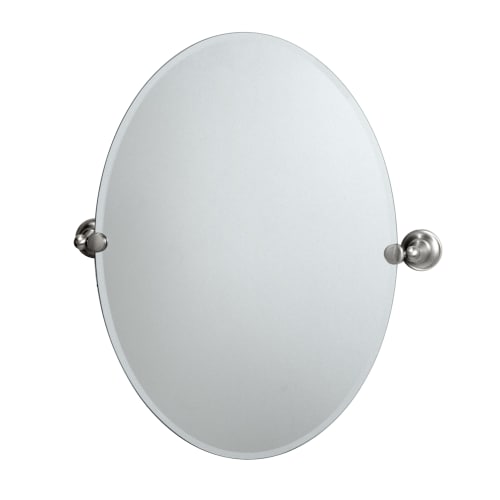 Gatco 4339 Tiara Satin Nickel Tilting Oval Mirror