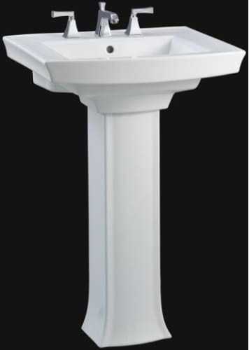KOHLER Archer Pedestal Combo Bathroom Sink in White 2359-4-0