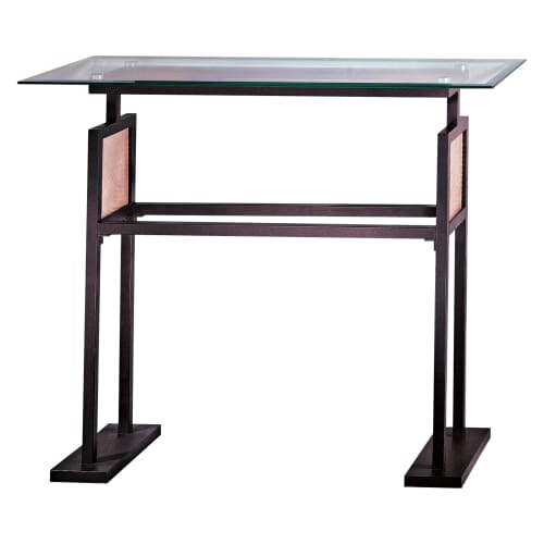 Kovacs P5188-615B Dorian Bronze Ripple Contemporary / Modern Table
