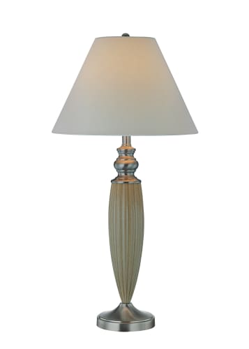 Lite Source LS-21074CML Caramel Addison Table Lamp with Fabric Shade
