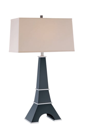 Lite Source Table Lamp in Dark Walnut/Silver