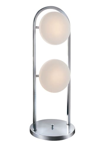 Lite Source LS-21413PS/FRO Polina Polished Steel Three-Light Table Lamp