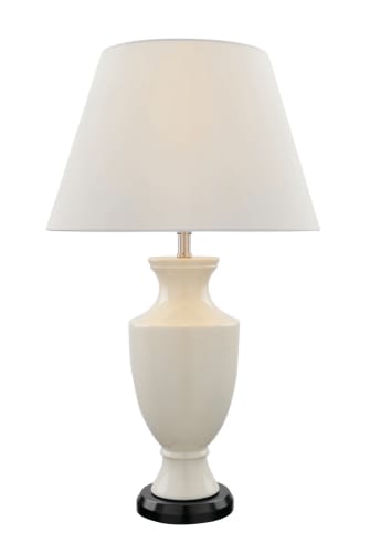 Lite Source LS-21428IVY Pesach Ivory Ceramic Table Lamp
