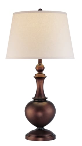 Lite Source LS-21633 Copper Bronze Neriah 1 Light Table Lamp with