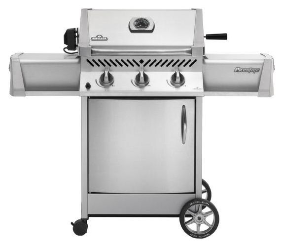 Napoleon PT600RBINZ-2 Natural Gas / Stainless Steel Prestige II Natural Gas Grill with 2 Infrared Burners PT600RBINZ-2
