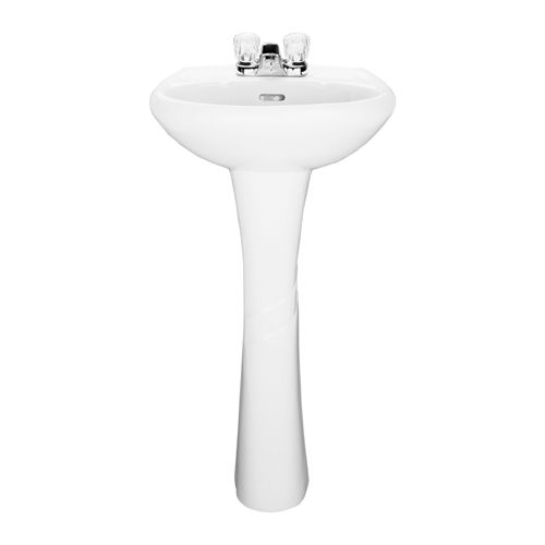 PROFLO PF1103BS Biscuit Bathroom Sink Pedestal Only for PF1131 PF1103