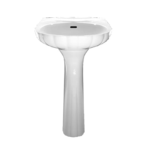 PROFLO PF1155BS Biscuit Bathroom Sink Pedestal Only for PF1756 PF1155