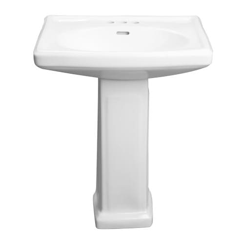 ProFlo PF1011WH White Bathroom Sink Pedestal Only for PF1410 PF1011