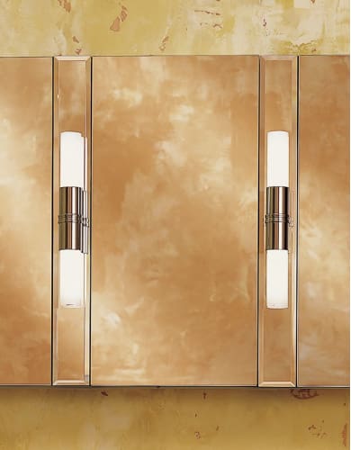 Robern MT16D6FBLE Bevel M Series 15 1/4 Single Door Mirrored Medicine Cabinet with Beveled Mirror MT16D6FBLE