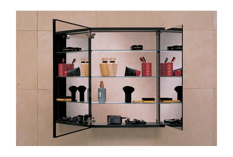 Robern PL Series Flat Tri-view Mirrored Door Cabinet
