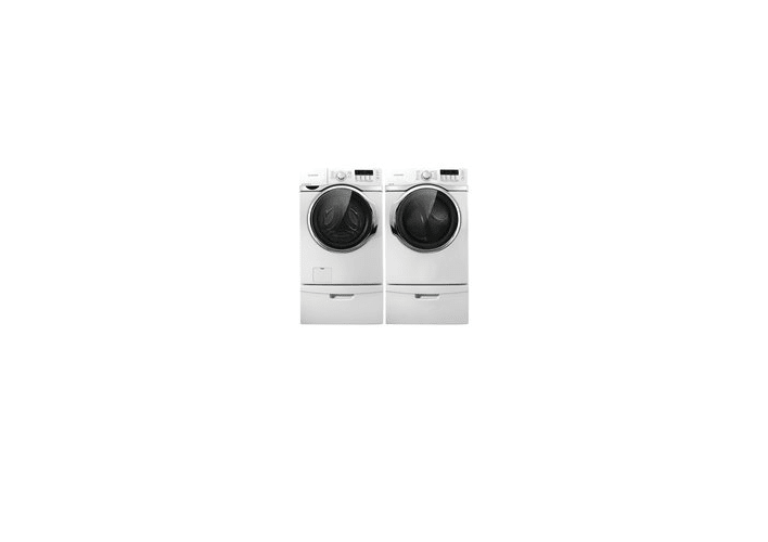 Samsung DV393GTPAWR-WF393BTPAWR Neat White Front Load Washer and