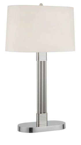 Sonneman 3649.35 Dorian Table Lamp in Polished Nickel