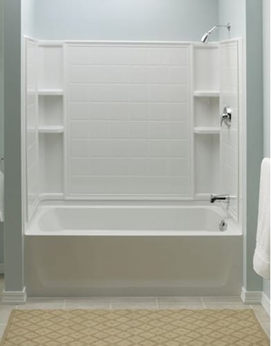 Sterling 71124100-47 Ensemble Tile Bath and Shower Wall Set Only, Almond