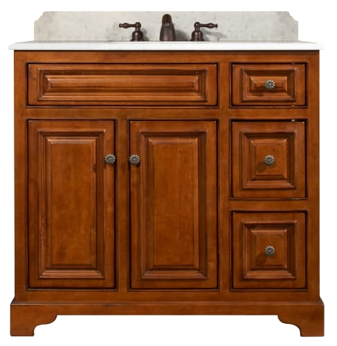 Sunny Wood CB3621D Medium Maple Vanity Cabinet 36 Wood Vanity Cabinet from the Cambrian Collection