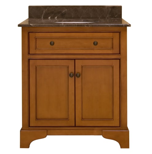 Sunny Wood HS3021D Light Distressed Medium Vanity Cabinet 30 Wood Vanity Cabinet from the Halston Collection