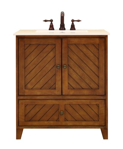 Sunny Wood BP3021D Medium Maple Vanity Cabinet 30 Wood Vanity Cabinet from the Bay Pointe Collection