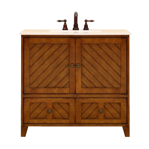 Sunny Wood BP3621D Medium Maple Vanity Cabinet 36 Wood Vanity Cabinet from the Bay Pointe Collection