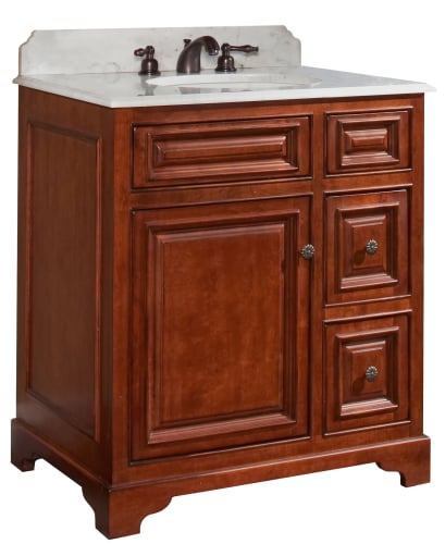 Sunny Wood CB3021D Medium Maple Vanity Cabinet 30 Wood Vanity Cabinet from the Cambrian Collection