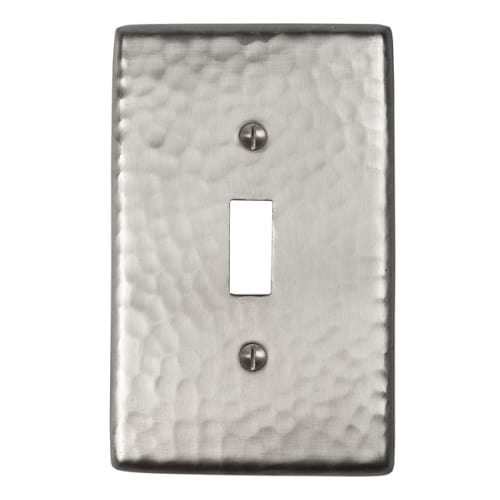 The Copper Factory CF120SN Single Switch Plate, Satin Nickel