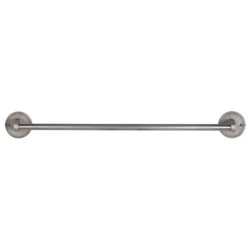 The Copper Factory CF174SN Copper Towel Bar with Round Backplates - Satin Nickel
