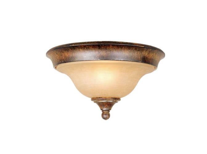 Vaxcel Lighting BE-CCU130AW Aged Walnut Ceiling Fixtures Transitional Two Light Down Lighting Flush Mount Ceiling Fixture from the Berkeley Collection