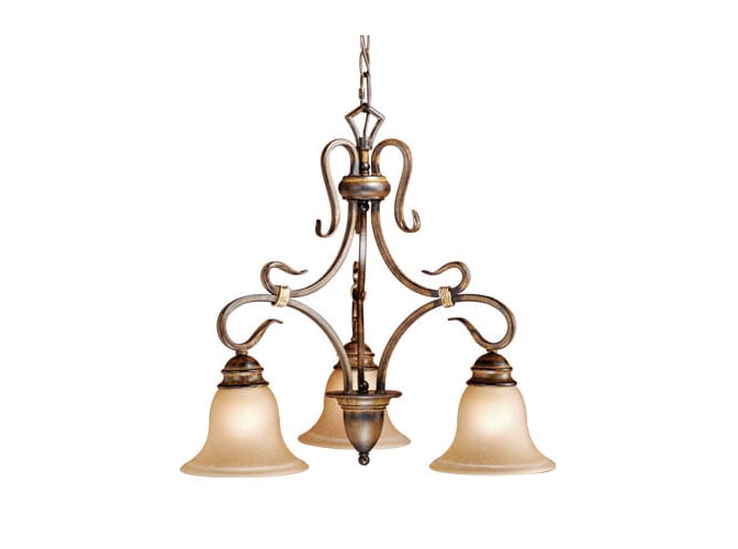Vaxcel Lighting BE-CHD003AW Aged Walnut Chandeliers Transitional Three Light Down Lighting Chandelier from the Berkeley Collection
