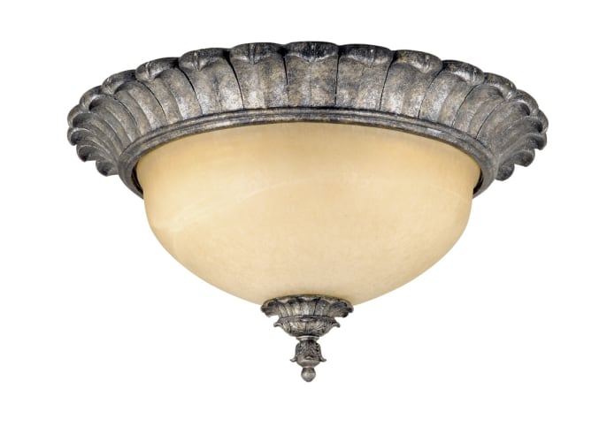 Vaxcel Lighting MM-CCU130AE Athenian Bronze Ceiling Fixtures Tuscan Two Light Down Lighting Flush Mount Ceiling Fixture from the Montmarte Collection
