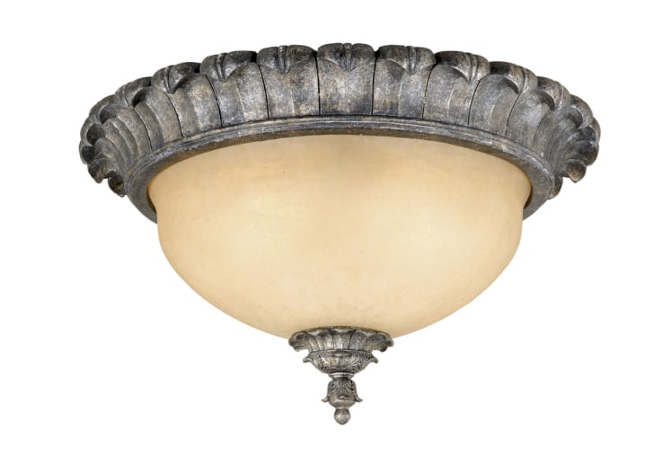 Vaxcel Lighting MM-CCU150AE Athenian Bronze Ceiling Fixtures Tuscan Three Light Down Lighting Flush Mount Ceiling Fixture from the Montmarte Collection