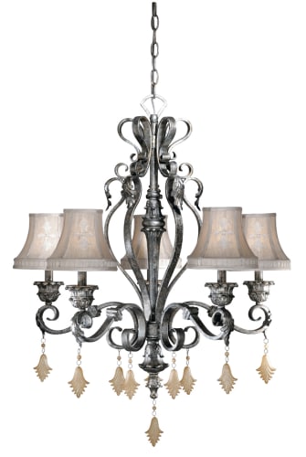 Vaxcel Lighting MM-CHS005AE Athenian Bronze Chandeliers Tuscan Five Light Up Lighting Chandelier from the Montmarte Collection