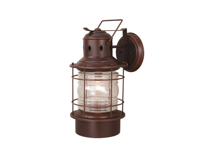 Vaxcel Lighting OW37001BBZ Burnished Bronze Hyannis 1 Light 21.38 Height Outdoor Wall Sconce from the Hyannis Collection OW37001