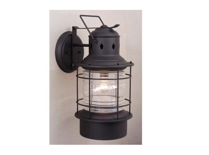 Vaxcel Lighting OW37081TB Textured Black Hyannis Transitional Single Light Down Lighting Outdoor Wall Sconce from the Hyannis Collection OW37081