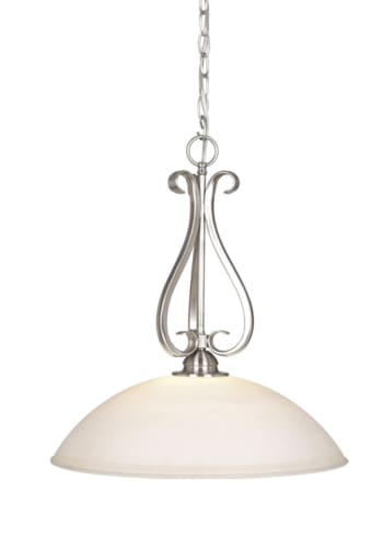Vaxcel Lighting PD35918SN Satin Nickel Pendants Tuscan Single Light Down Lighting Pendant from the Mont Blanc Collection