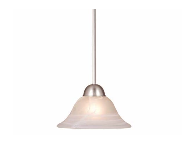 Vaxcel Lighting PD5024BN Brushed Nickel Pendants Contemporary / Modern Single Light Down Lighting Mini Pendant from the Da Vinci Collection