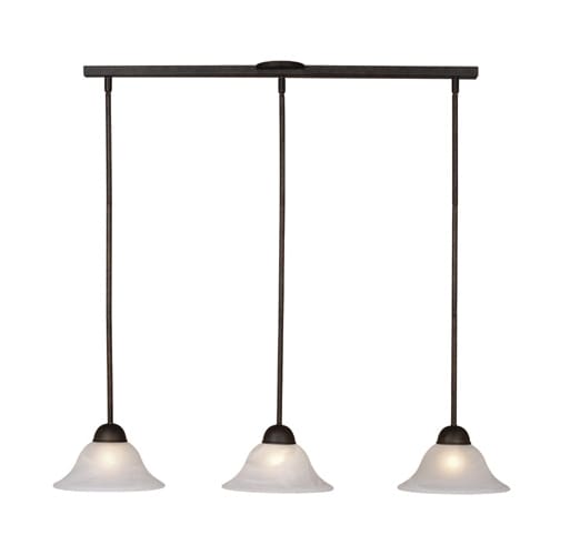 Vaxcel Lighting PD5027OBB Oil Burnished Bronze Pendants Contemporary / Modern Three Light Down Lighting Pendant from the Da Vinci Collection
