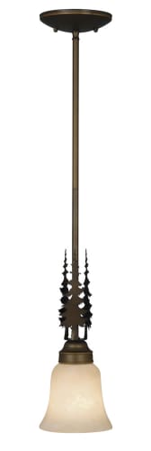 Vaxcel Lighting PD55505BBZ Burnished Bronze Pendants Rustic / Country Single Light Down Lighting Tree Pendant from the Yosemite Collection
