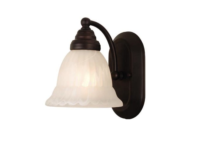 Vaxcel Lighting VL33361OBB Oil Burnished Bronze Brussels Tuscan Single Light Down Lighting 6.63 Wide Bathroom Fixture from the Brussels Collection VL33361